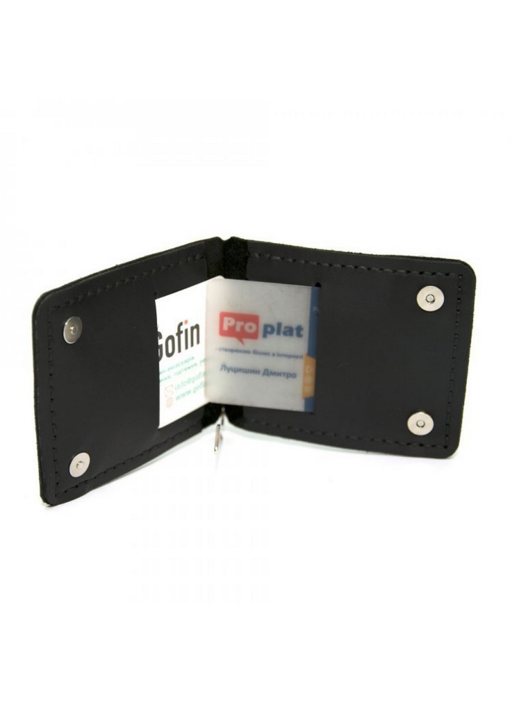 Шкіряний затискач для грошей GOFIN (253020296)