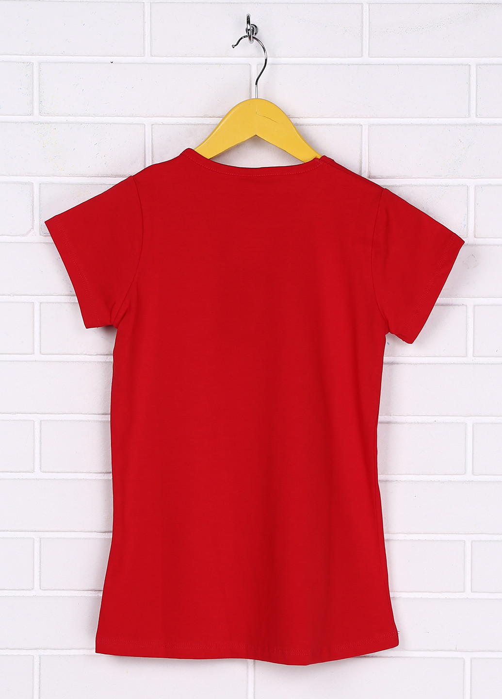 Красная летняя футболка с коротким рукавом CHN