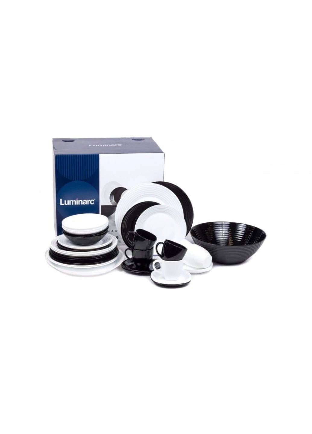 Столовый сервиз Harena B&W 38 предметов Luminarc (252788006)
