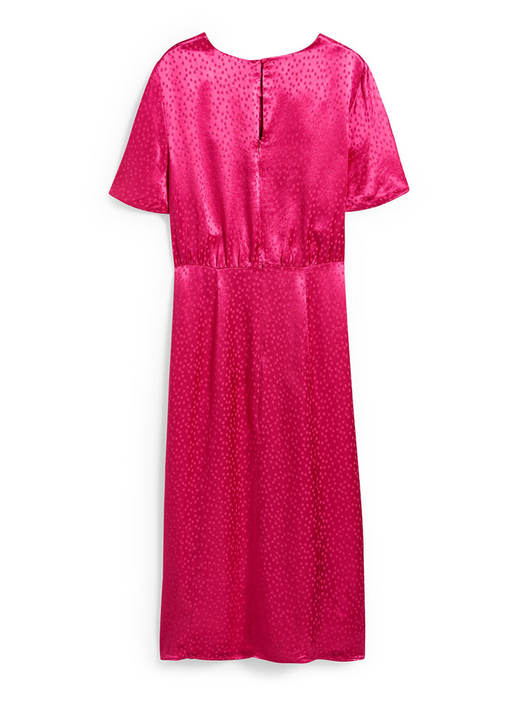 Рожева кежуал сукня C&A в горошок