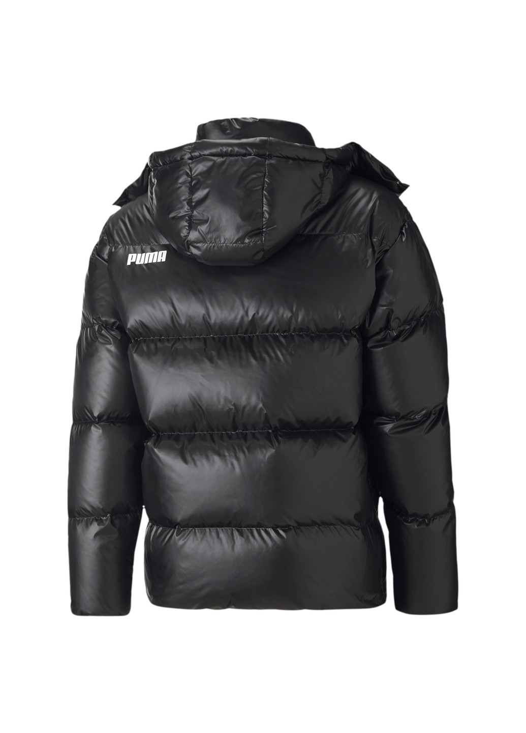 Чорна демісезонна куртка volume down jacket Puma