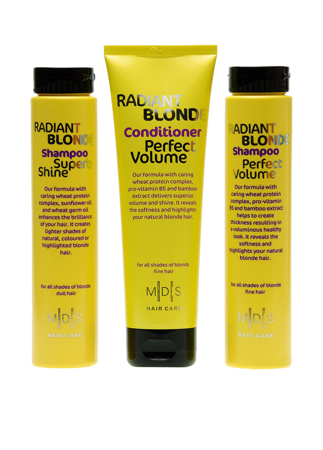Набор по уходу за светлыми волосами Radiant Blonde (3 пр.) Mades Cosmetics (160878860)