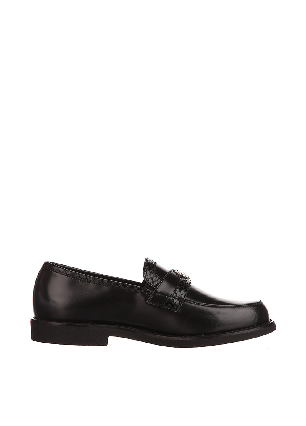 Черные туфли без шнурков Roberto Cavalli