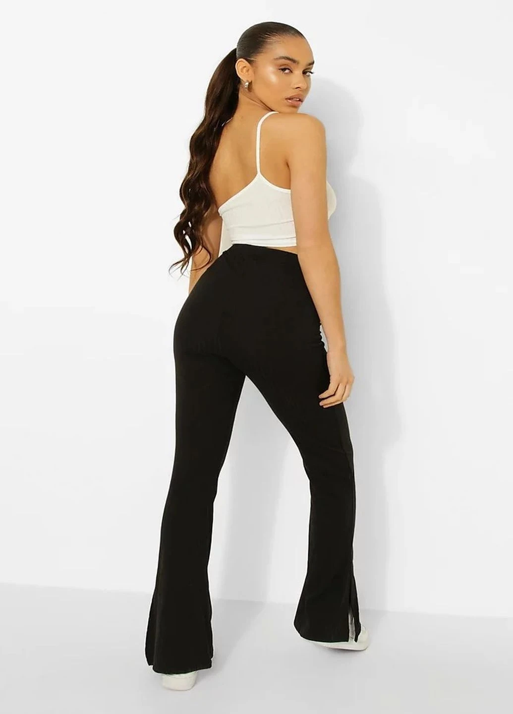 Черные демисезонные леггинсы Boohoo