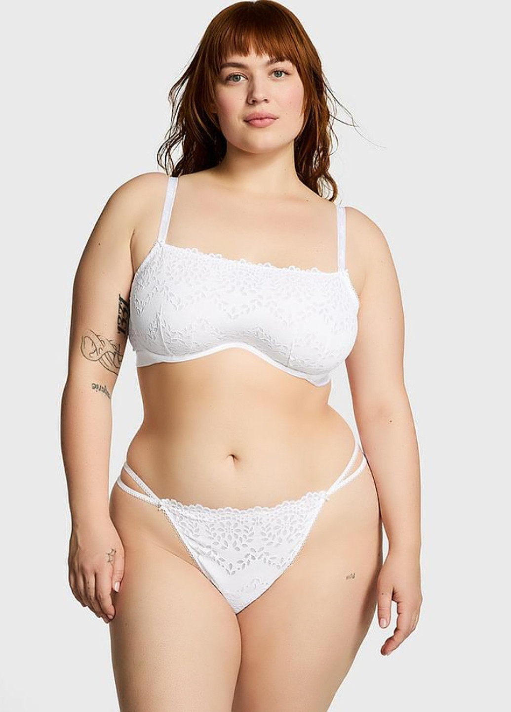 Білий демісезонний комплект (бюстгальтер, трусики) Victoria's Secret