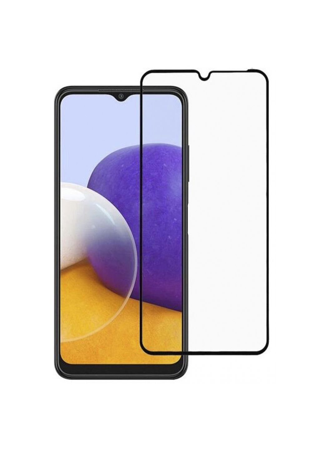 Стекло защитное Samsung Galaxy A22 SM-A225 Black (706609) BeCover (249598401)