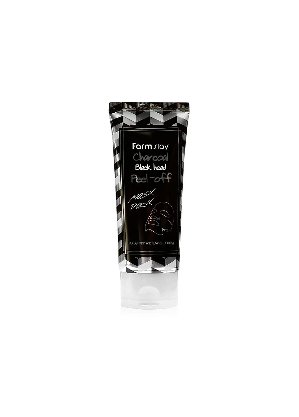 Очищаюча маска-плівка з вугіллям Charcoal Black Head Peel-Off Mask Pack 100 г FarmStay (253384880)