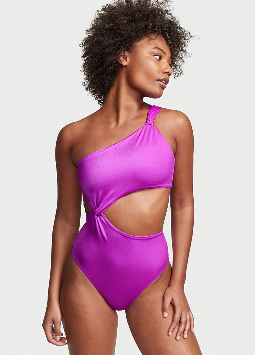 Фіолетовий демісезонний купальник монокіні Victoria's Secret