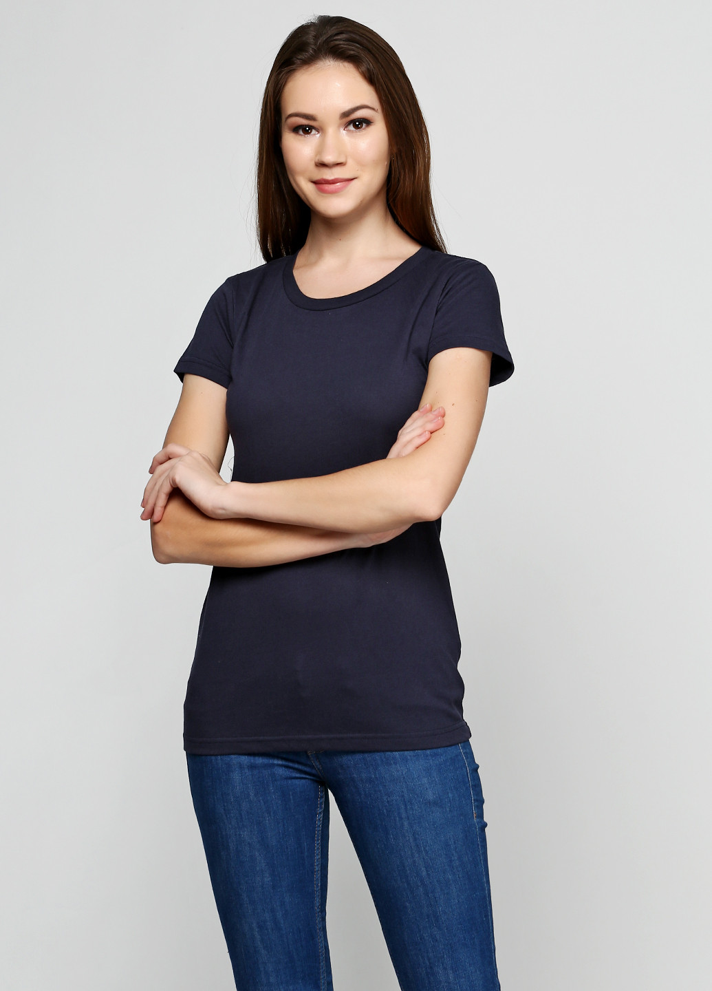 Темно-синяя летняя футболка Aggresive