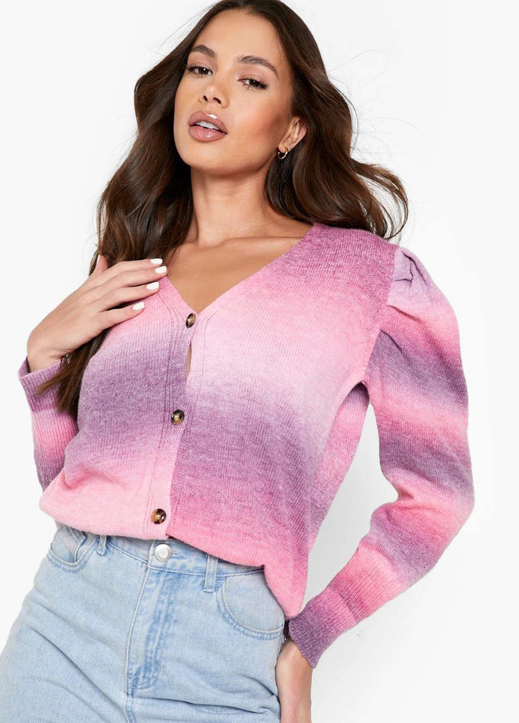 Розовый демисезонный кардиган Boohoo