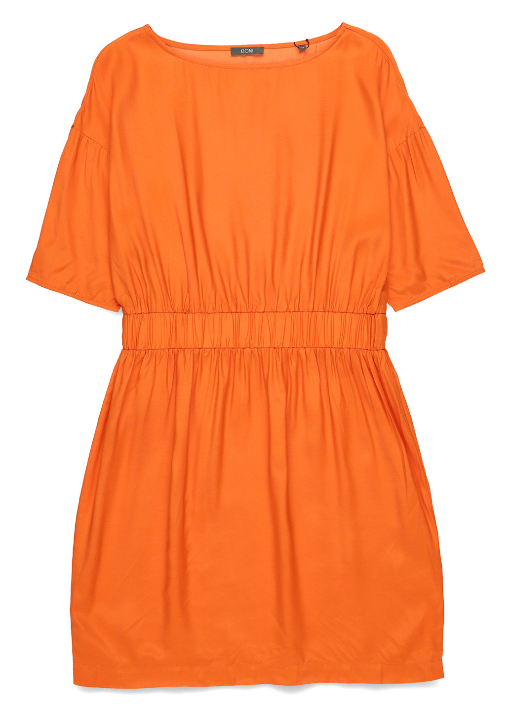 Оранжевое кэжуал платье Kiomi однотонное