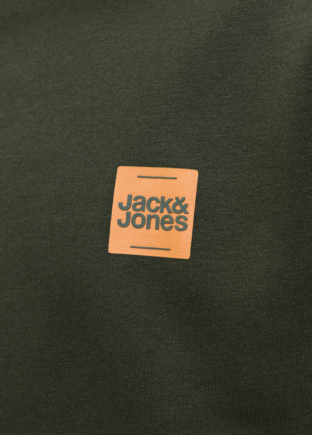 Хакі світшот Jack & Jones логотип без декору (354686467)