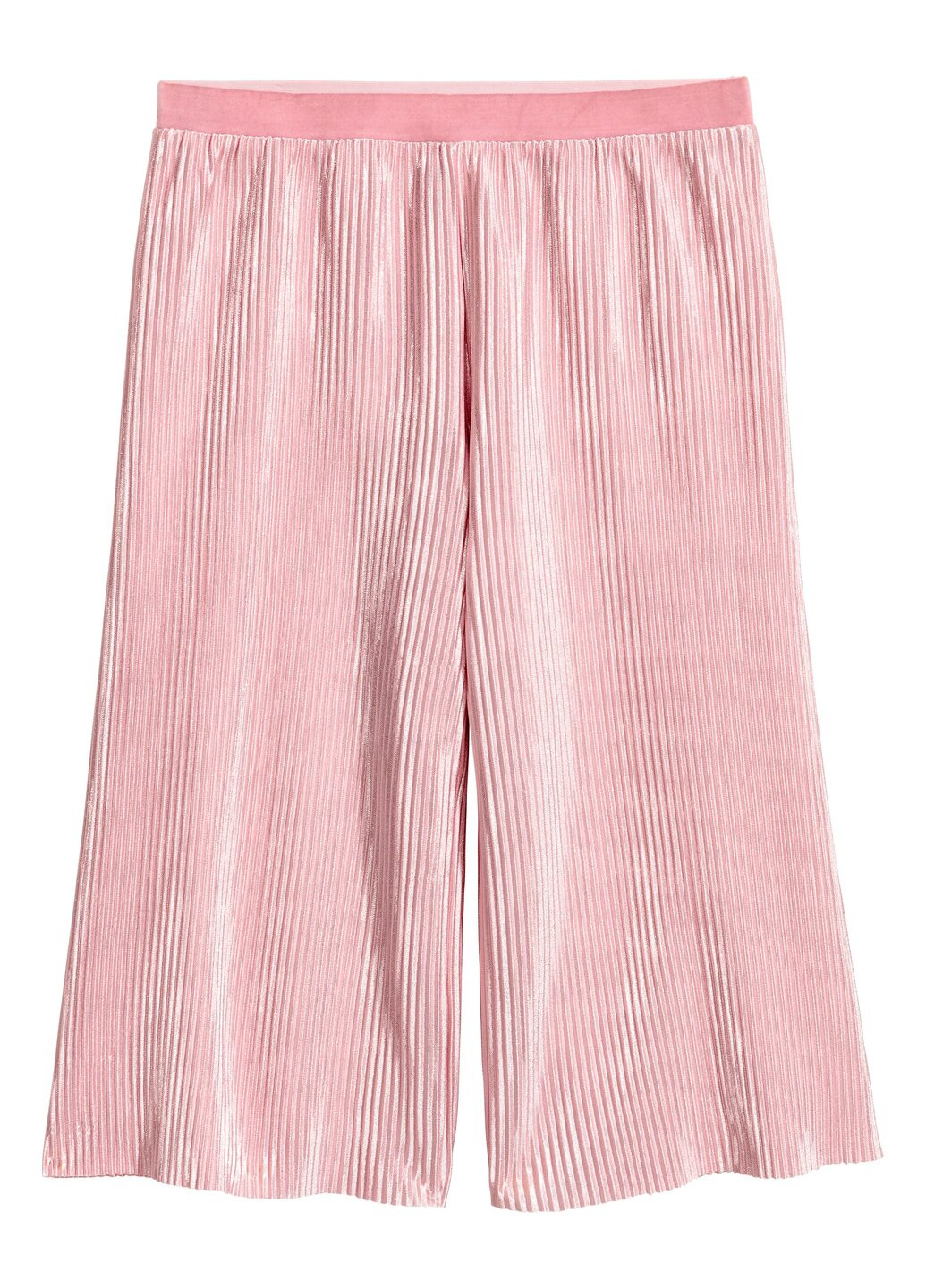 Розовые кэжуал летние кюлоты брюки H&M