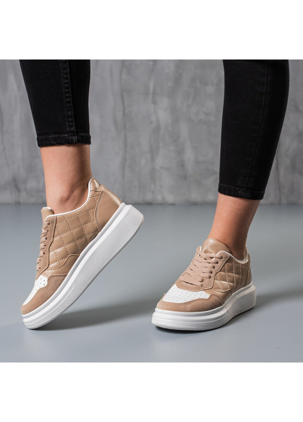 Кроссовки женские Beyond 3761 36 23,5 см Коричневый Fashion коричневые демисезоны (254441567)