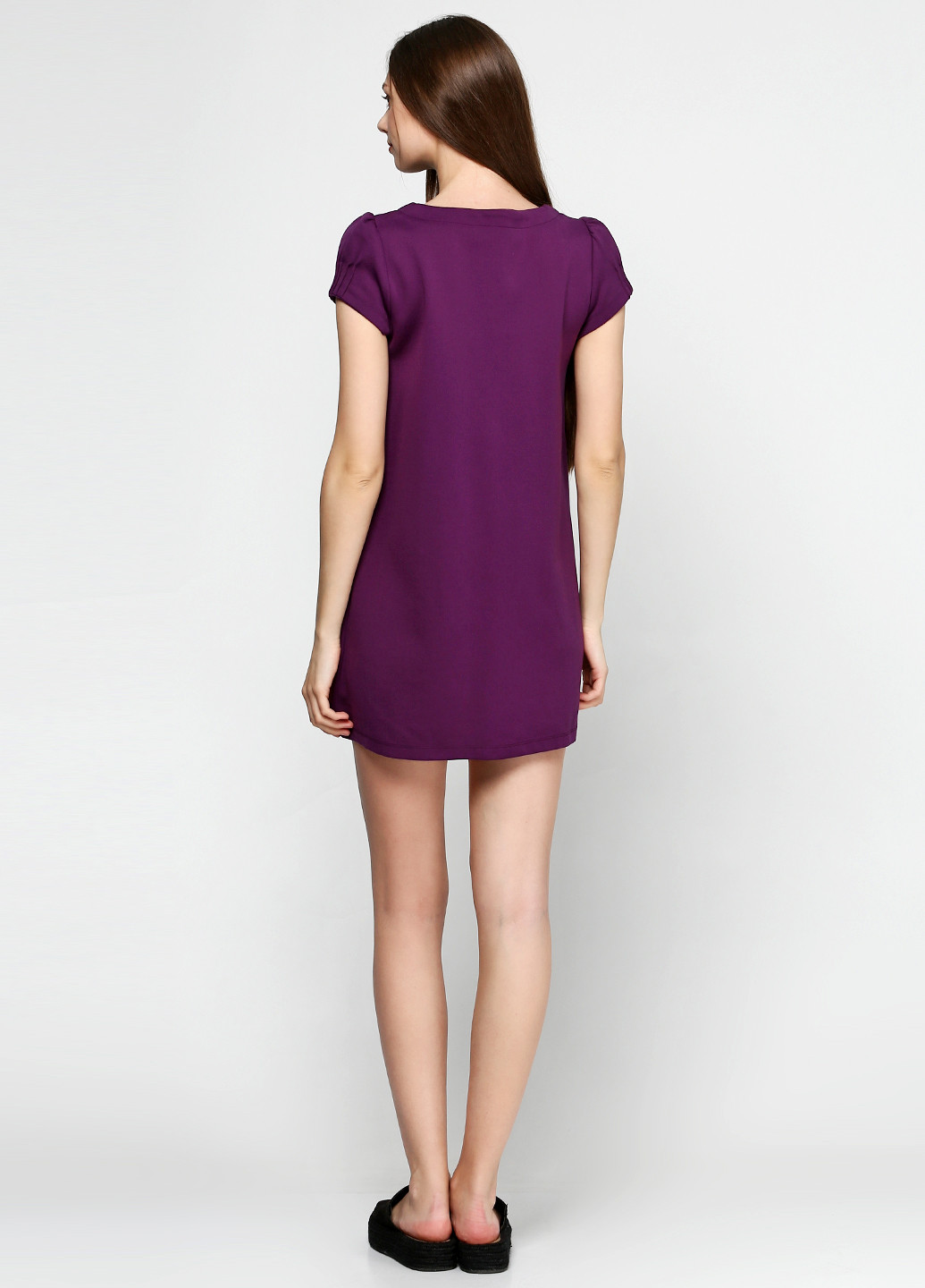 Фіолетова кежуал сукня а-силует Blanco однотонна