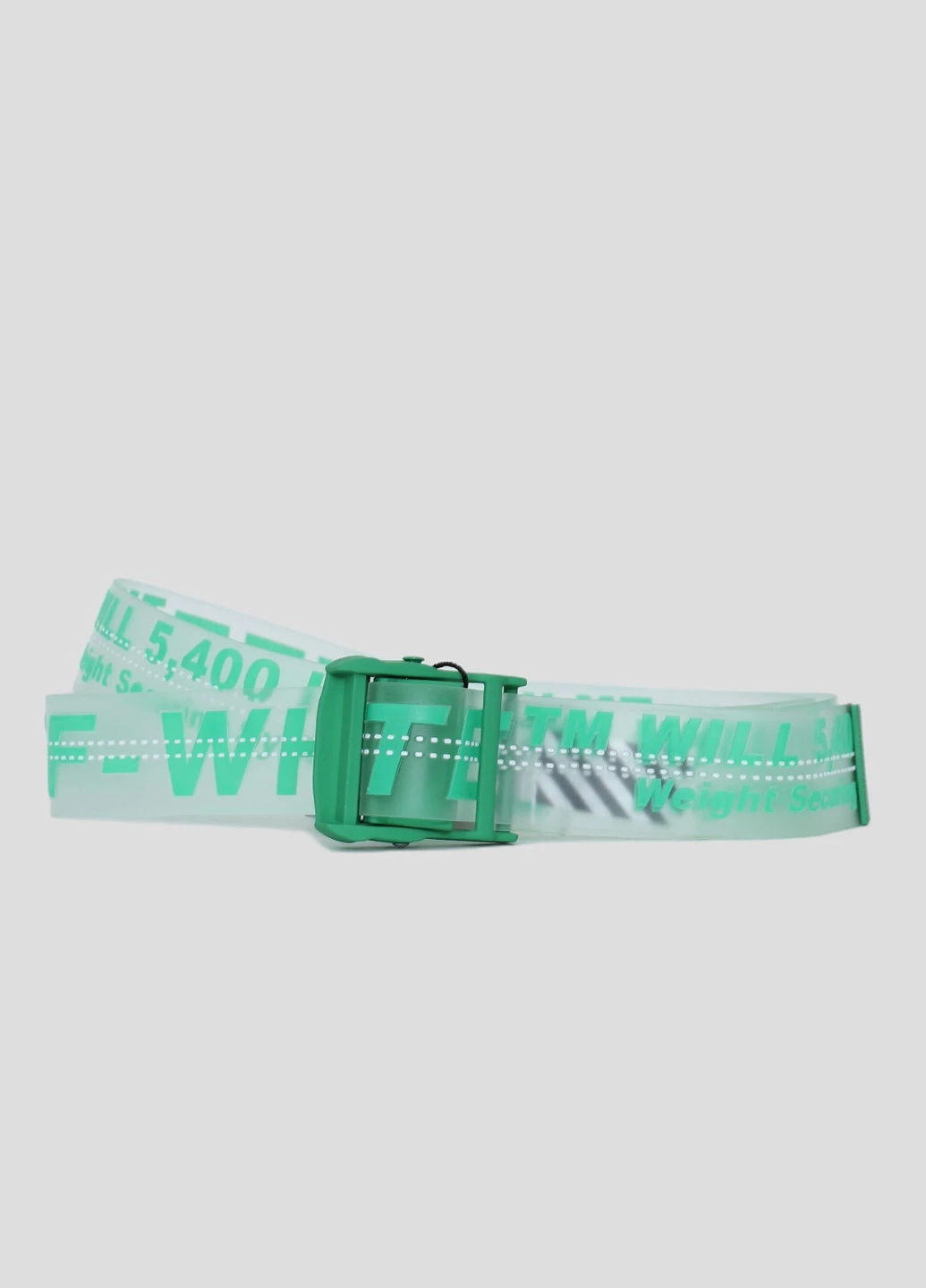 Светло-серый текстильный ремень Off-White (228291389)