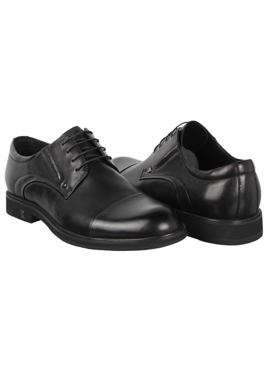 Черные мужские классические туфли 198048, черный, 45, 2999860531398 Cosottinni на шнурках