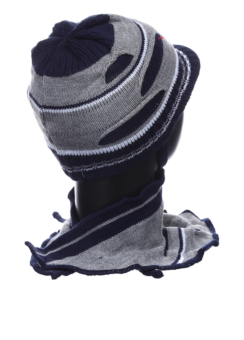 Темно-синий демисезонный комплект (шапка, шарф) Acer