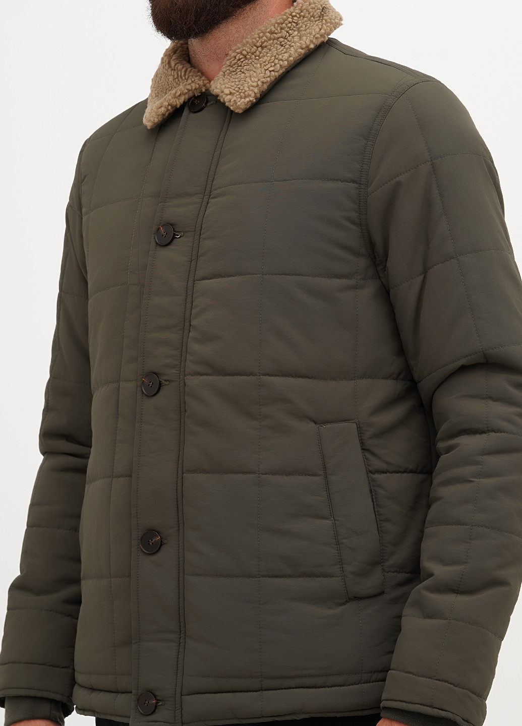 Оливковая (хаки) демисезонная куртка Mantaray