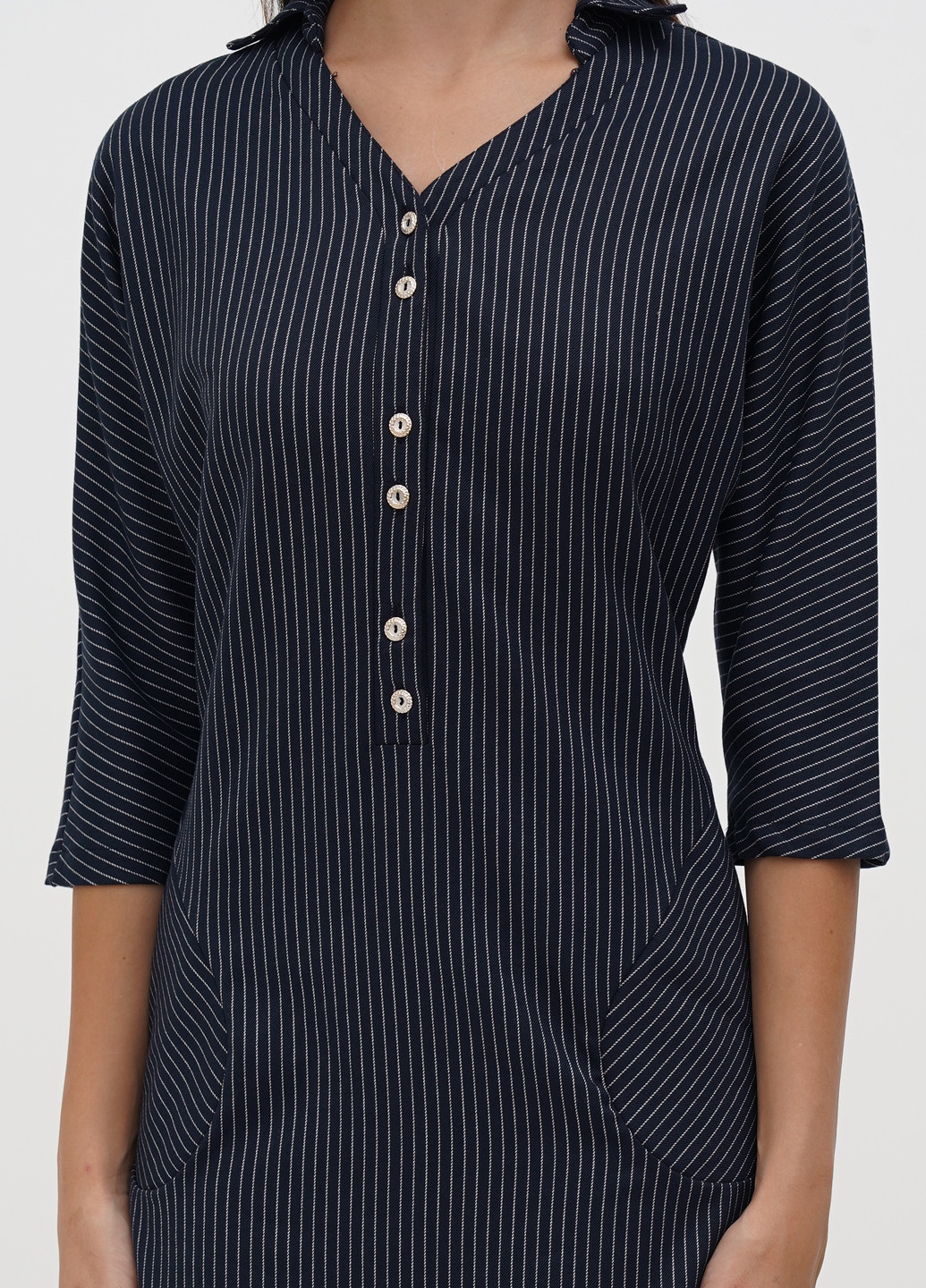 Світло-синя кежуал сукня Sassofono однотонна