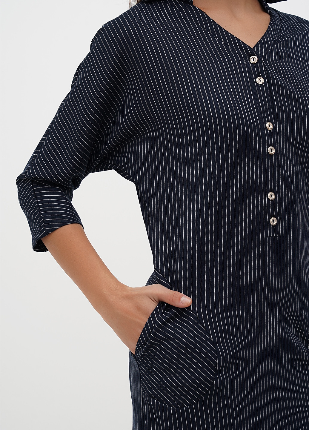 Світло-синя кежуал сукня Sassofono однотонна