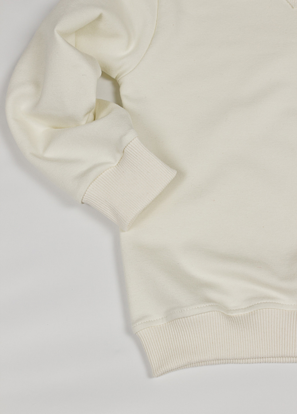 Little Bunny світшот світшот однотонний молочний кежуал