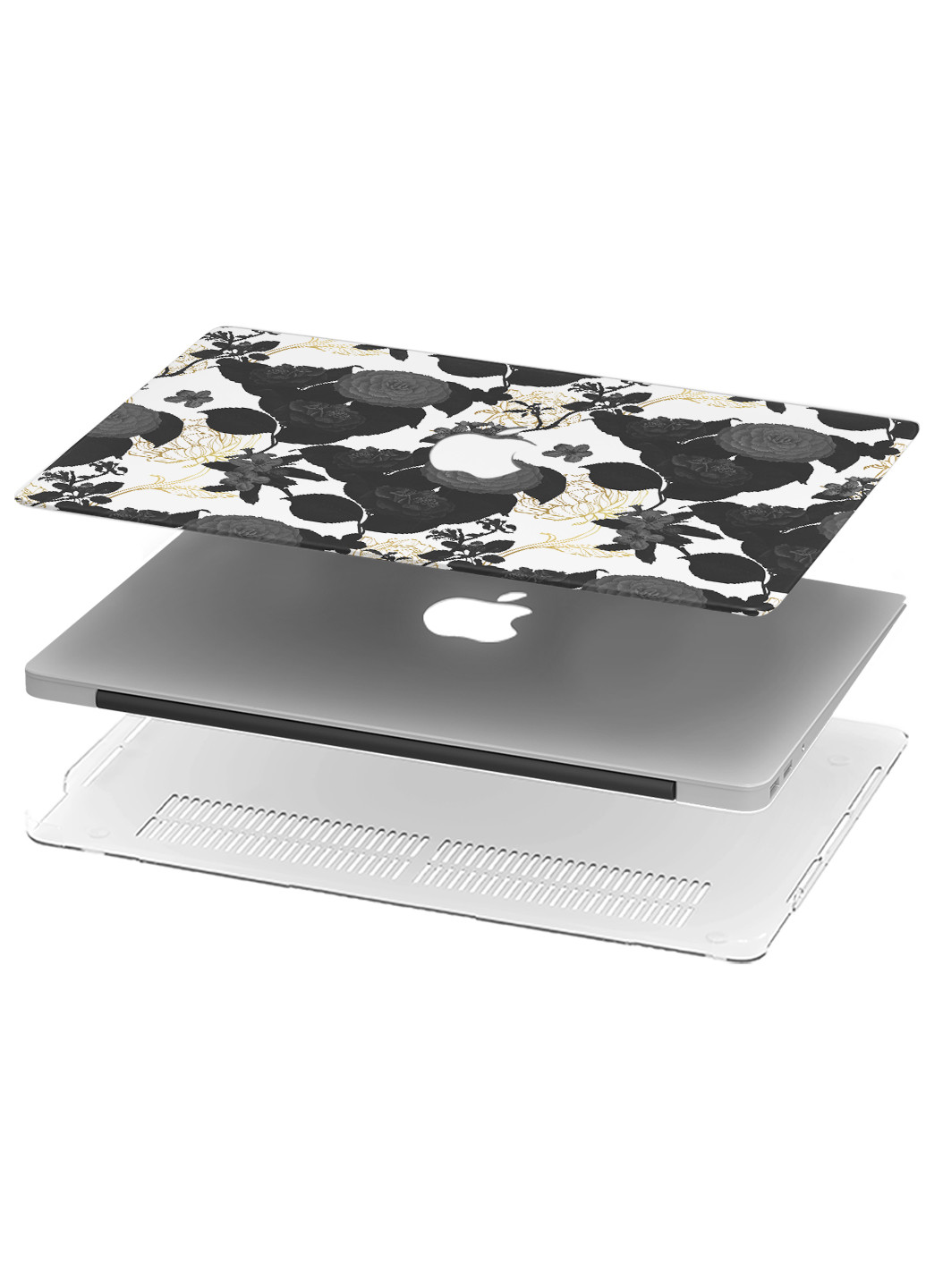 Чохол пластиковий для Apple MacBook Pro 13 A2289 / A2251 / A2338 Патерн Квіти (Pattern) (9772-2774) MobiPrint (219124202)