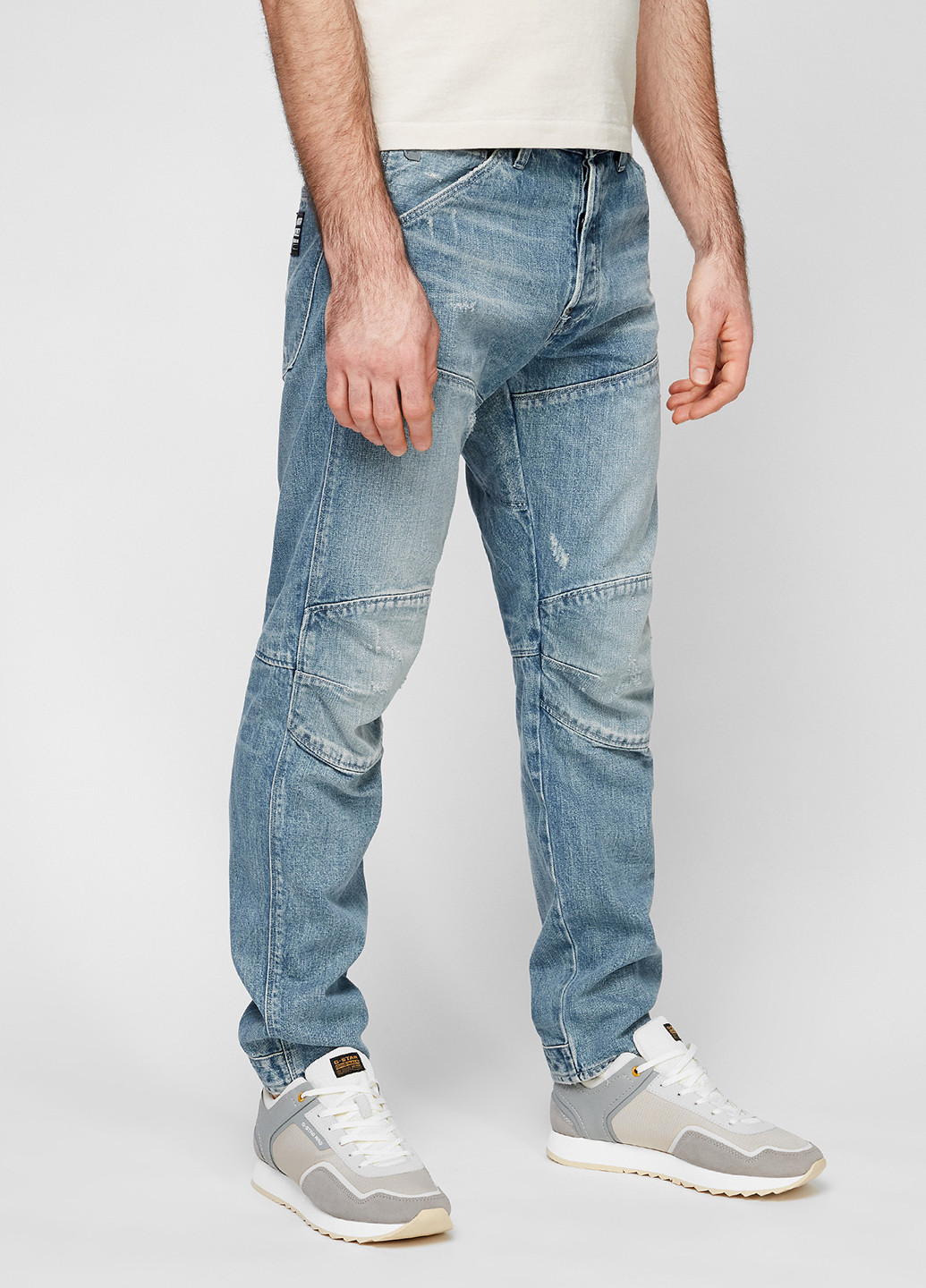 Синие демисезонные прямые джинсы G-Star Raw
