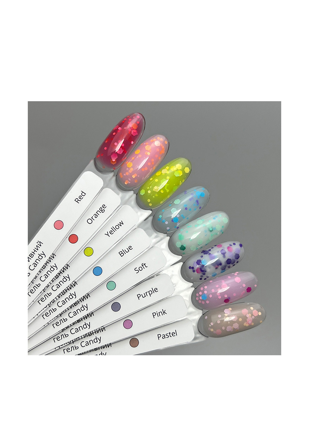 Декоративний гель для нарощування нігтів Candy Gel Red, 20 г Izzy (363030441)