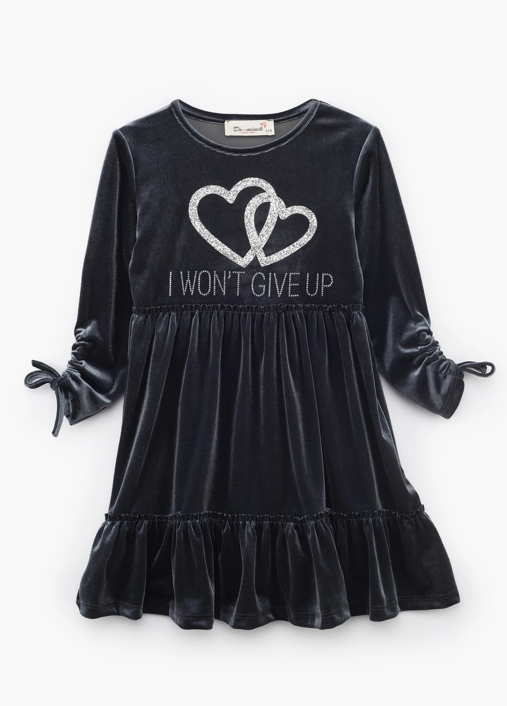 Серое платье Dominic (253995727)