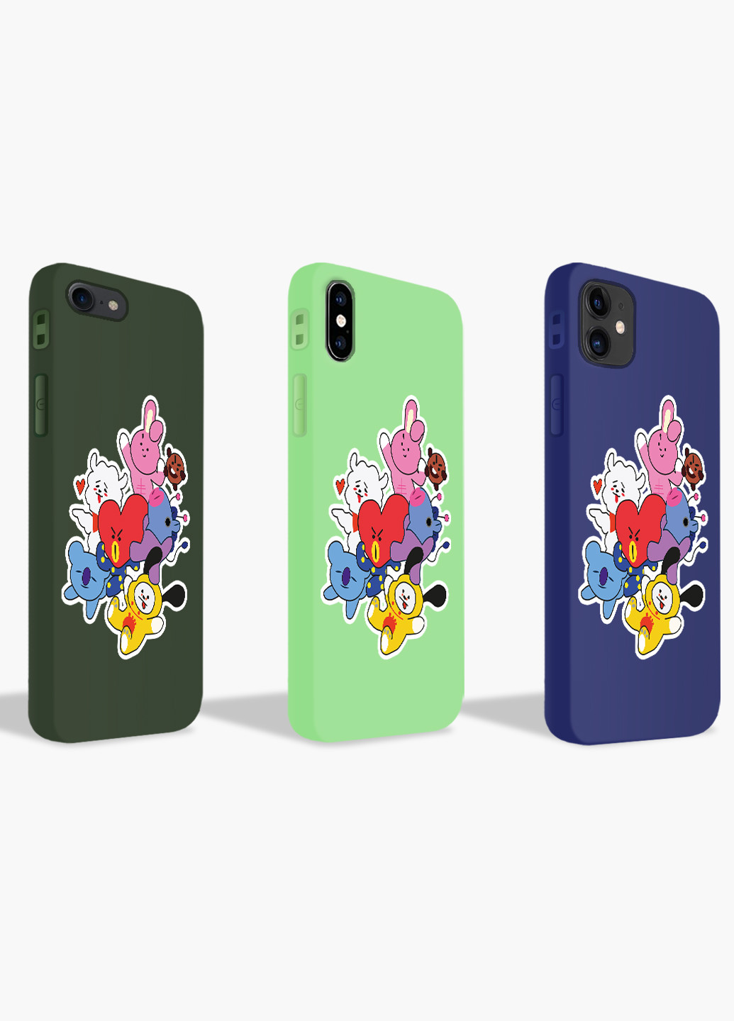 Чехол силиконовый Apple Iphone X БТС (BTS) (6129-1166) MobiPrint (219335895)