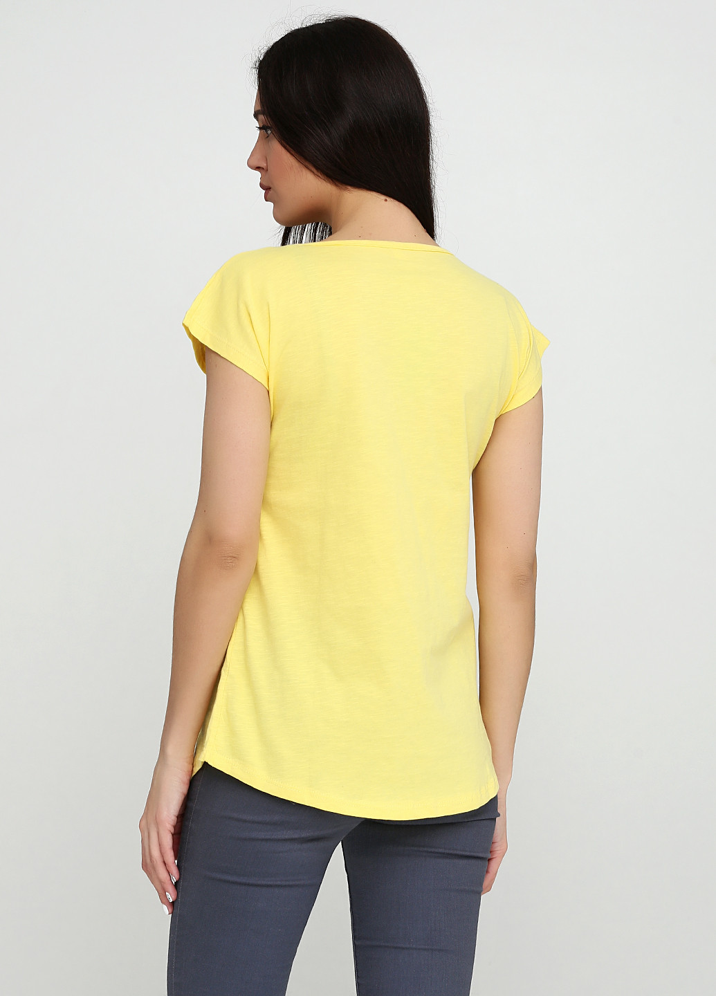 Желтая летняя футболка KSV