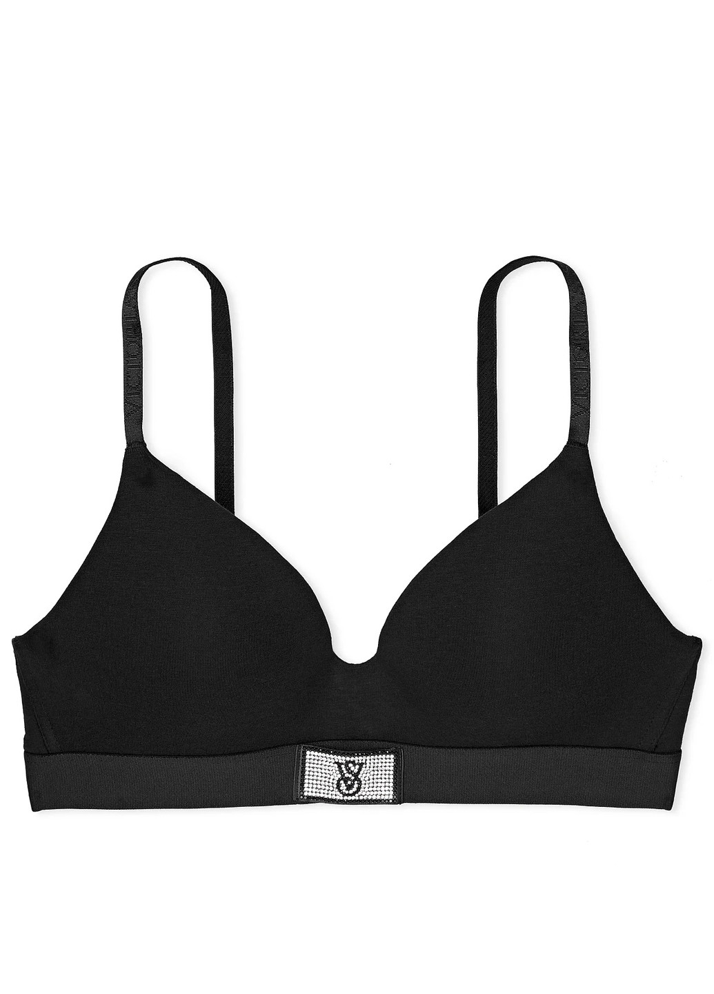 Чорний демісезонний комплект (бюстгальтер, тусики) Victoria's Secret