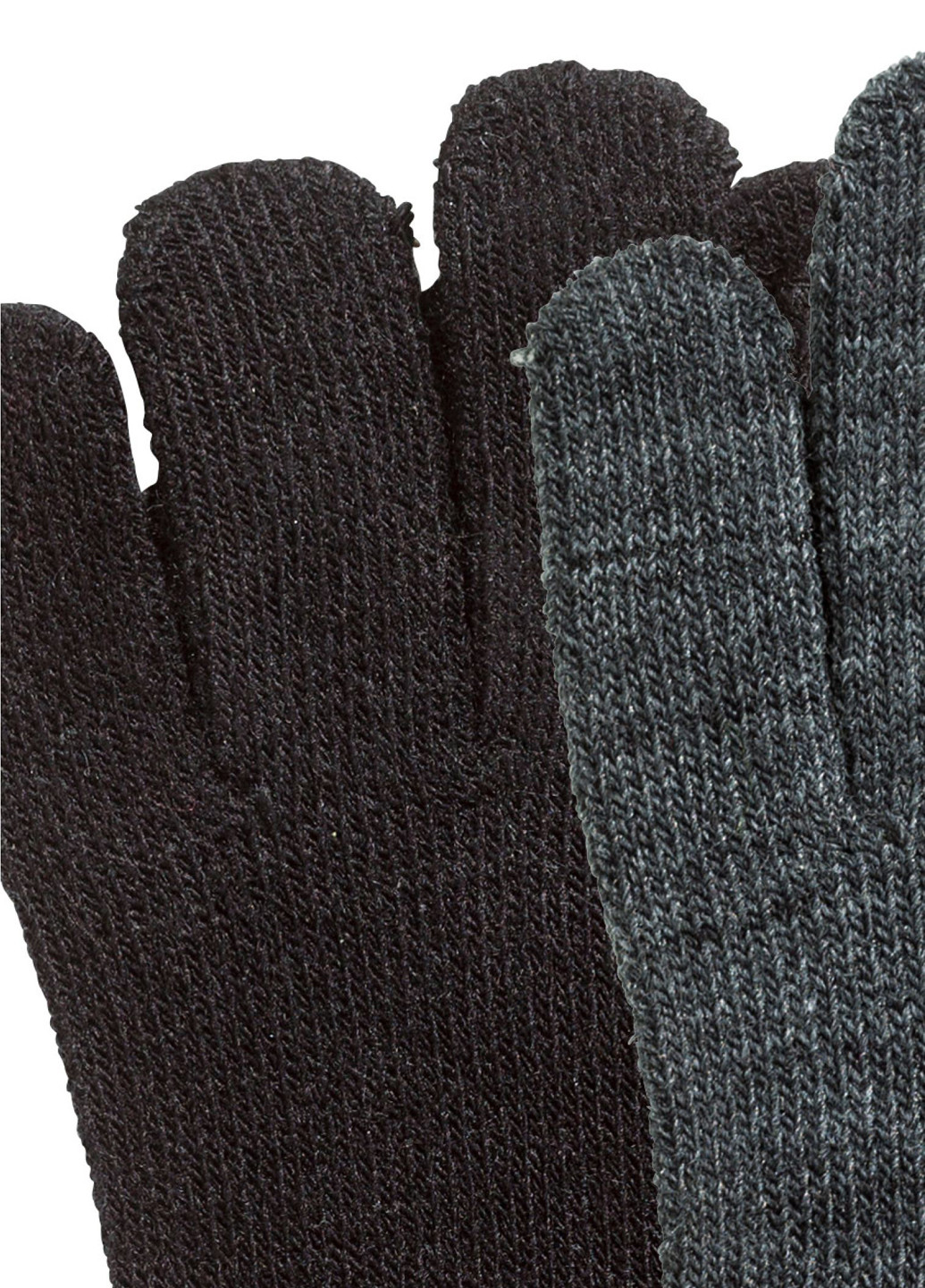 Перчатки (2 шт.) H&M меланжи комбинированные кэжуалы акрил