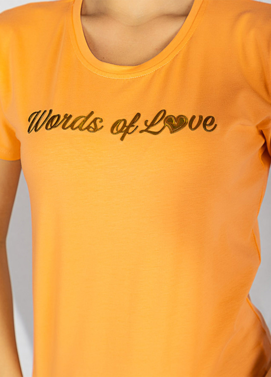 Оранжевая летняя футболка Time of Style
