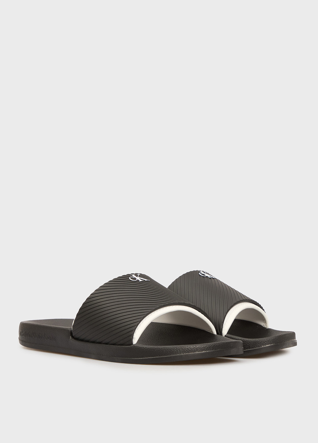 Черные кэжуал шлепанцы Calvin Klein Jeans