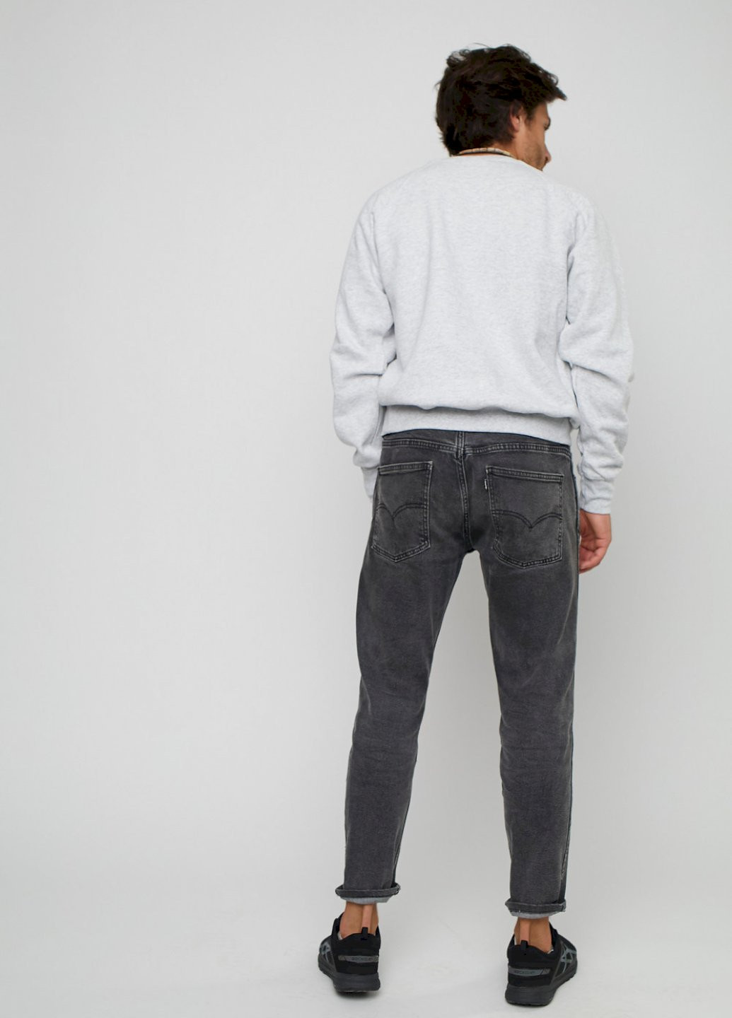 Серый свитшот мужской YAPPI рисунок (250563941)