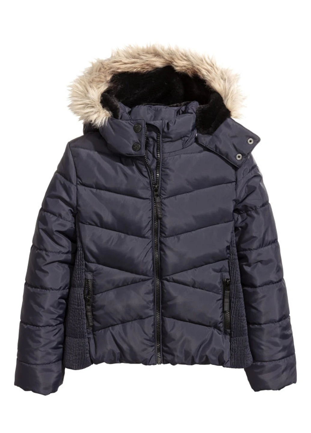 Темно-синя зимня куртка H&M