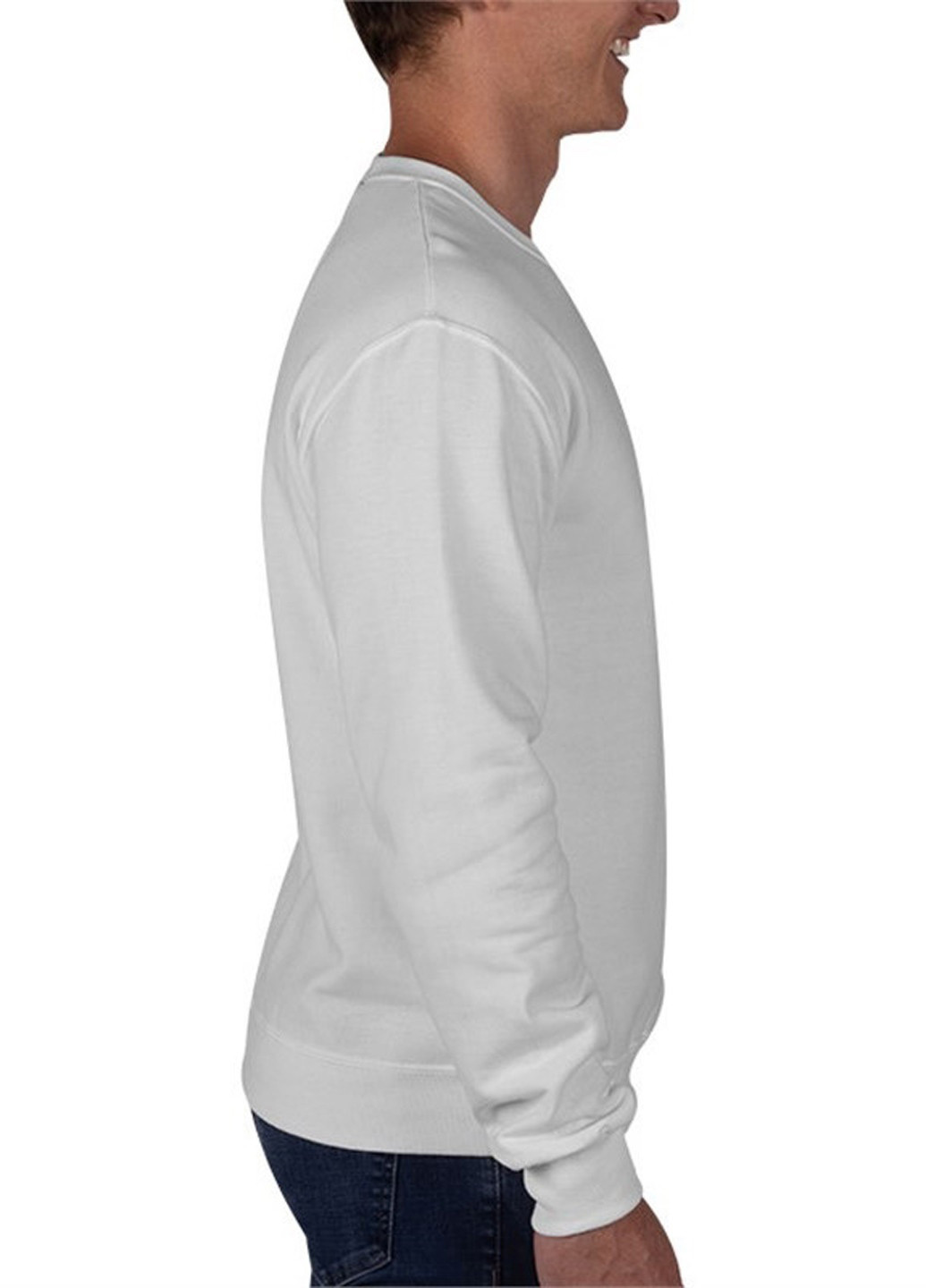 Белый свитшот Canvas однотонный без декора (361960027)