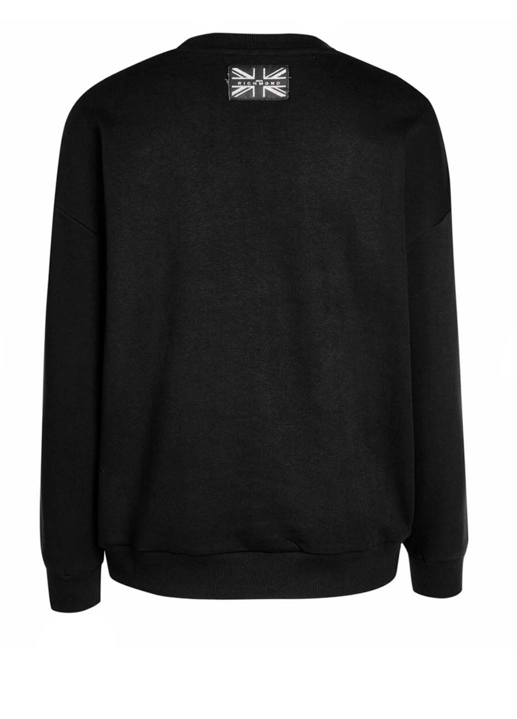 Черный демисезонный свитер свитшот John Richmond