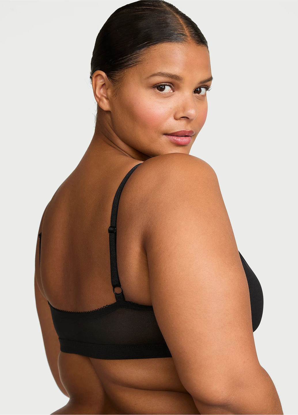 Чорний демісезонний комплект (бюстгальтер, трусики) Victoria's Secret