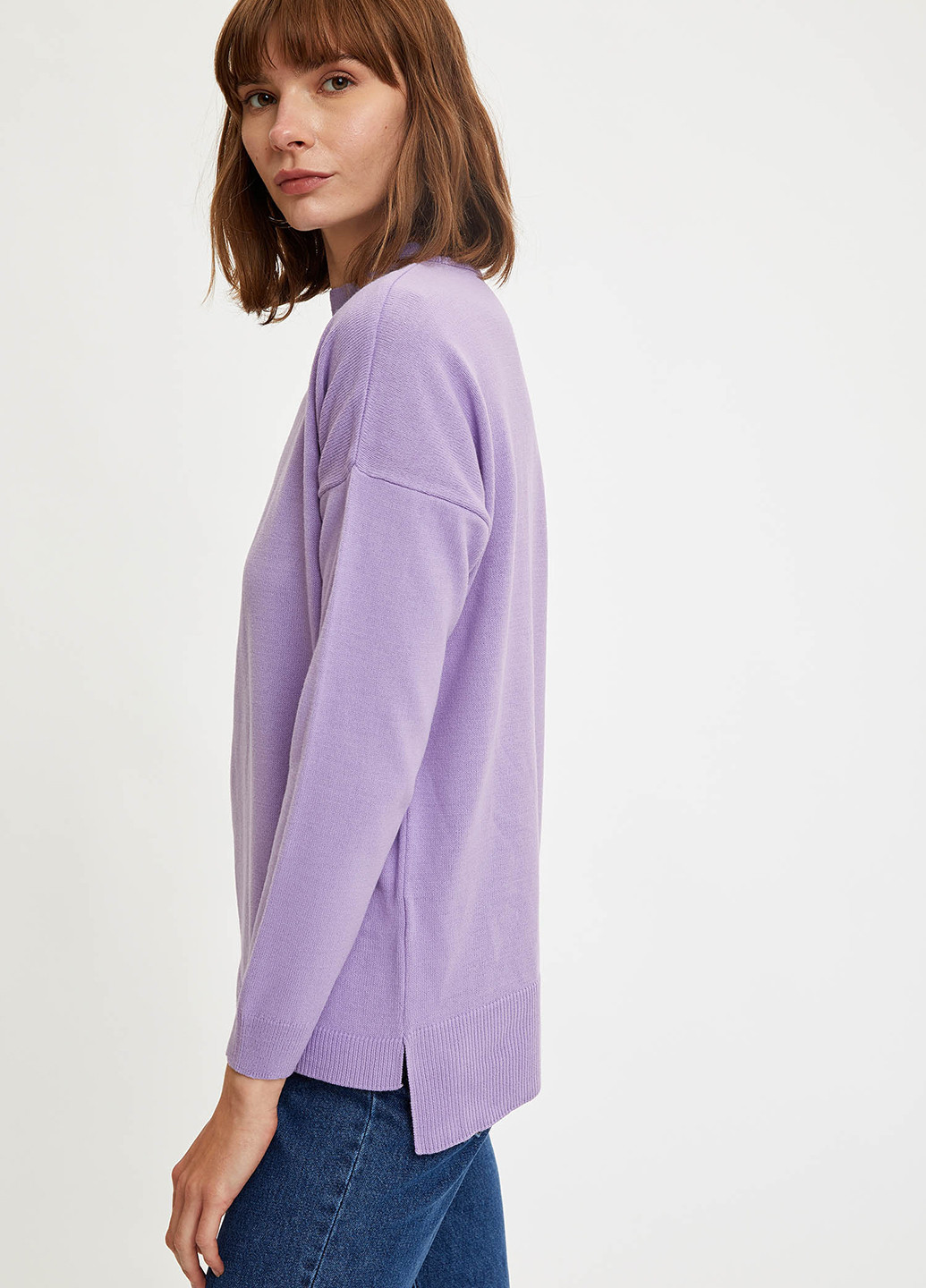 Пурпурный демисезонный свитер DeFacto