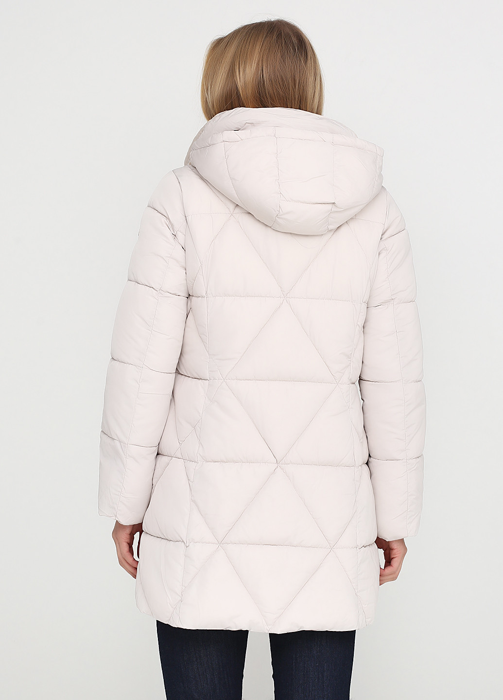 Светло-бежевая зимняя куртка Anna Moda Piu