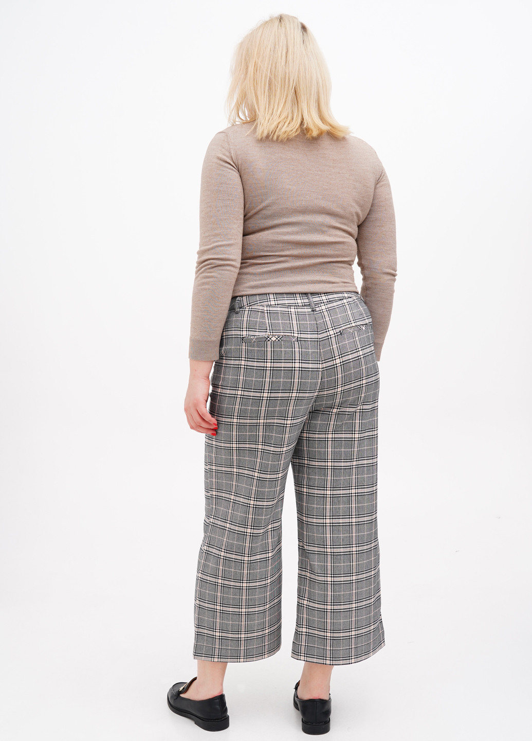 Комбинированные кэжуал демисезонные прямые, укороченные брюки S.Oliver