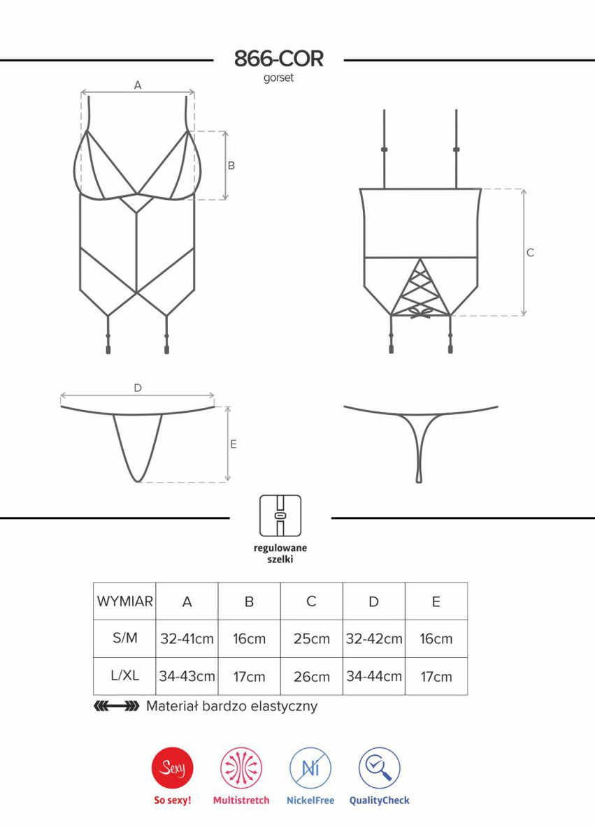 Корсет (корсет, стринги) Obsessive (230034549)