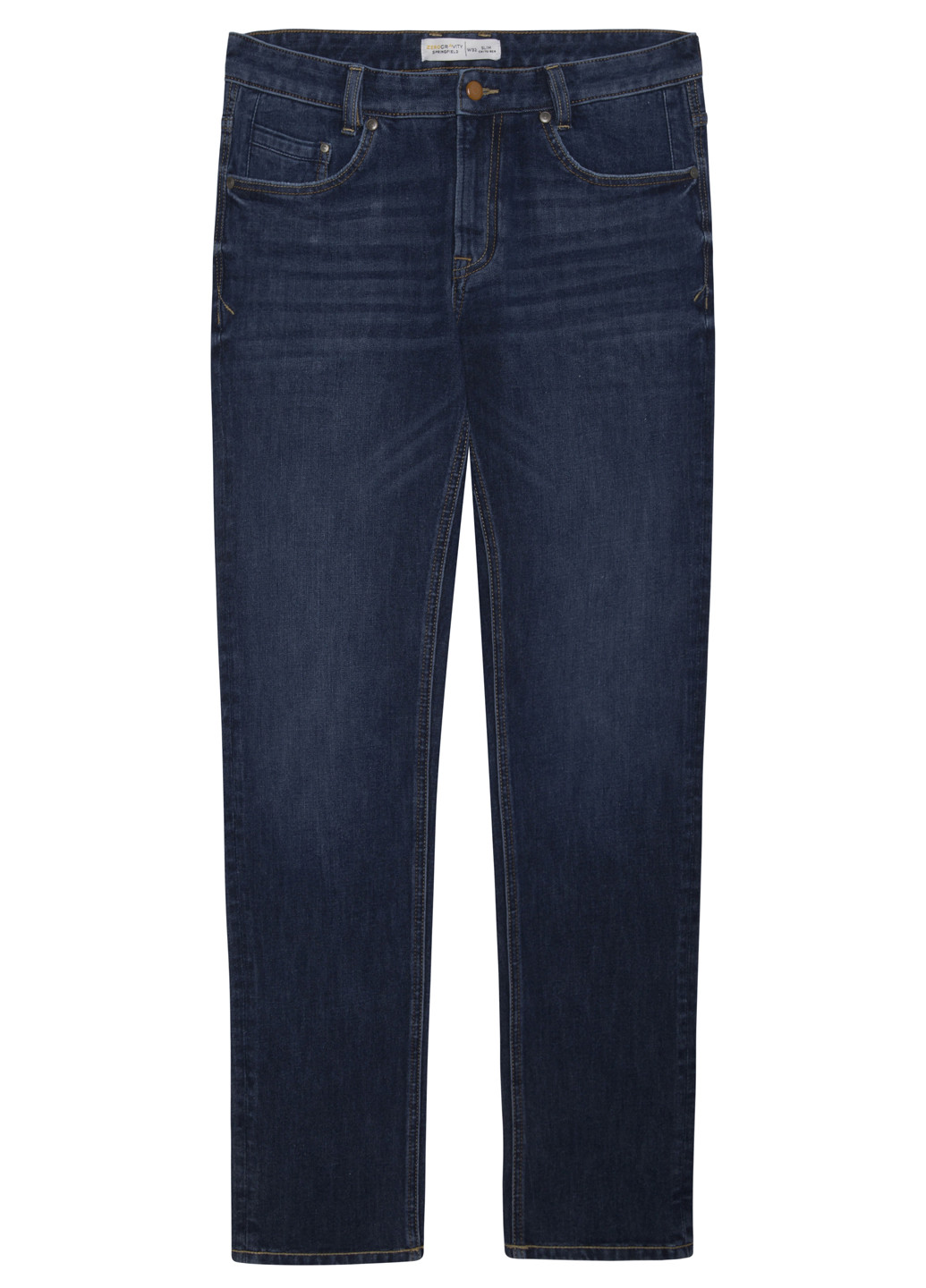 Джинси Springfield прямі однотонні сині джинсові