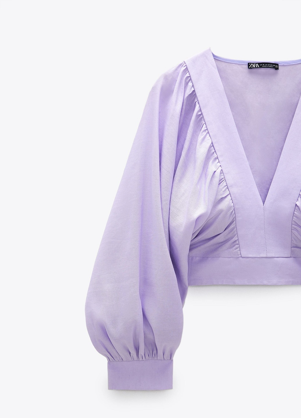 Сиреневая летняя блуза Zara