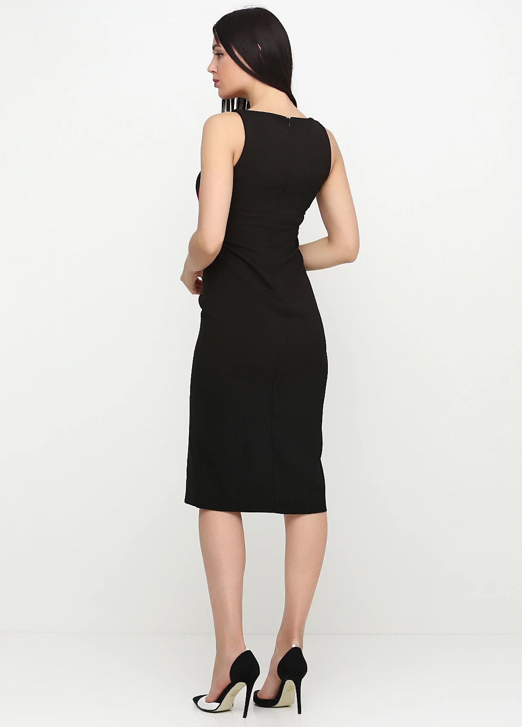 Черное кэжуал платье платье-майка Miss Poem однотонное