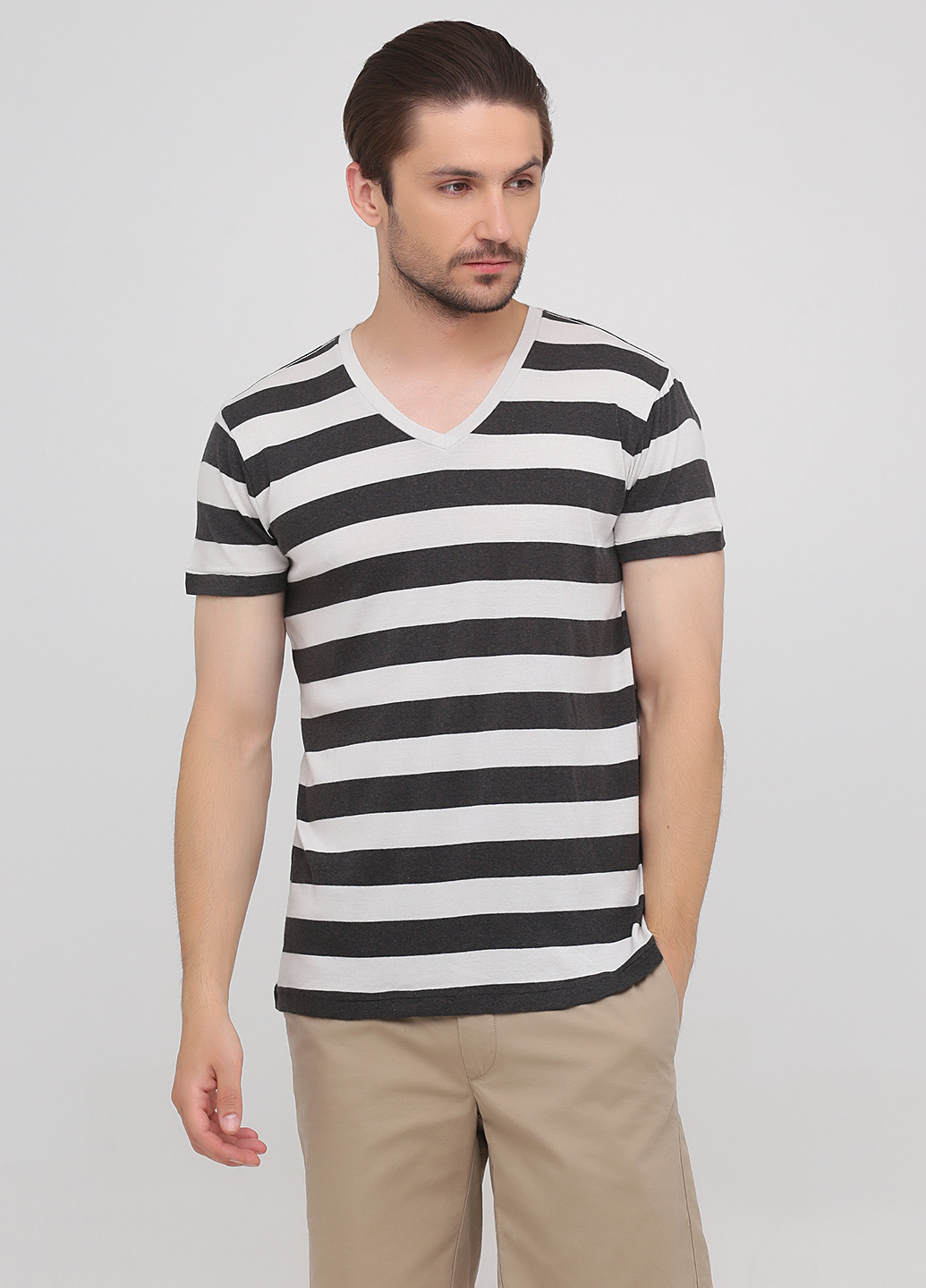 Чорно-біла футболка Ralph Lauren