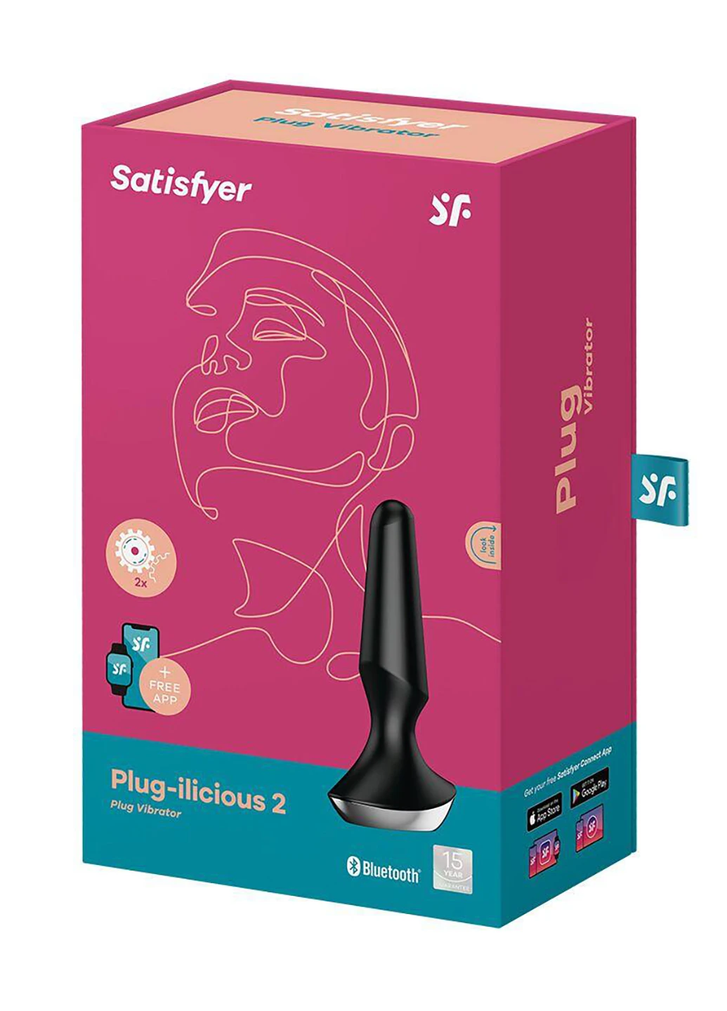 Анальна смарт-вібропробка 10х3 см Satisfyer (252010471)